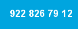 922 826 79 12 922 826 79 12